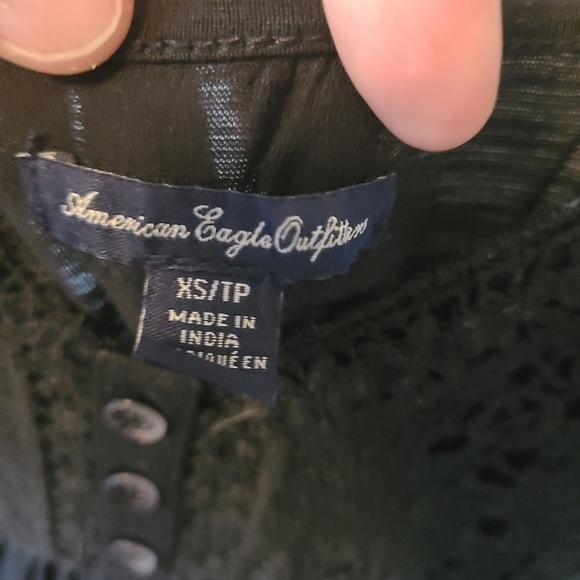 AMERICAN Eagle N Neck Black Camisole Top Size XS - Picture 3 of 8